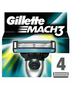 Rasiermesser Gillette Mach 3 (4 Stück) von Gillette, Herren - Ref: S7905232, Preis: 19,37 €, Rabatt: %