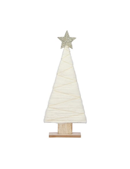 Árvore de Natal Black Box Madeira Branco (17 x 5 x 40 cm) | Tienda24 Tienda24.eu