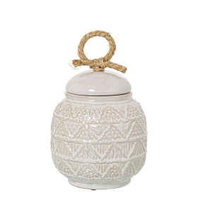 Potiche Alexandra House Living Blanc Céramique 15 x 18 cm de Alexandra House Living, Vases - Réf : D1620961, Prix : 57,41 €, ...