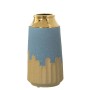 Vase Alexandra House Living Blue Golden Ceramic 13 x 13 x 24 cm by Alexandra House Living, Vases - Ref: D1620965, Price: 30,2...