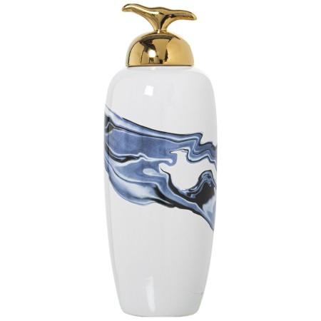 Tibor Alexandra House Living Blue White Golden Ceramic 17 x 46 cm by Alexandra House Living, Vases - Ref: D1620968, Price: 96...