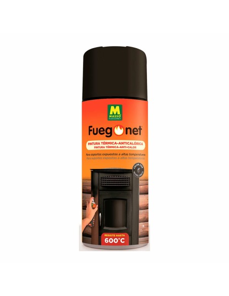 Pintura Anticalórica Massó Fuegonet Spray Negro 400 ml | Tienda24 Tienda24.eu