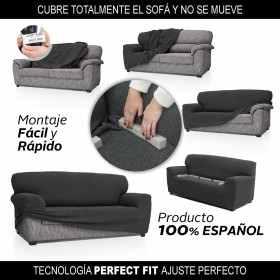 Funda para Sofá Eysa VALERIA Gris claro 100 x 110 x 230 cm | Tienda24 Tienda24.eu