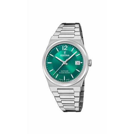 Reloj Hombre Festina F20035/5 Verde Plateado (Ø 35 mm) de Festina, Relojes de pulsera - Ref: S72100996, Precio: 223,56 €, Des...