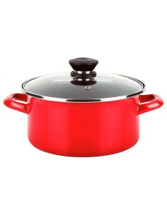 Recipiente de Cozinha Vaello Com pegas Metal Esmaltado (Ø 20 cm) | Tienda24 Tienda24.eu