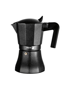 Cafetera Italiana Monix Braisogona_M640012 Negro Aluminio 12 Tazas 1,5 L | Tienda24 Tienda24.eu