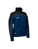 Chaqueta Cortavientos Cofra Rider Negro Mujer Azul marino (M) | Tienda24 Tienda24.eu