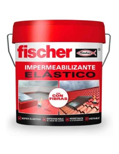 Impermeabilizante Fischer Elástico Rojo 15 L | Tienda24 Tienda24.eu