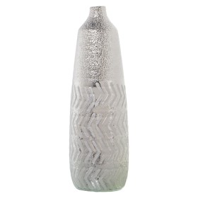 Vase Alexandra House Living Argenté Céramique 11 x 11 x 34 cm de Alexandra House Living, Vases - Réf : D1621028, Prix : 44,09...