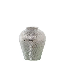 Vase Alexandra House Living Silberfarben aus Keramik 17 x 17 x 19 cm von Alexandra House Living, Vasen - Ref: D1621033, Preis...