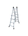 Folding ladder EDM Aluminium | Tienda24 Tienda24.eu