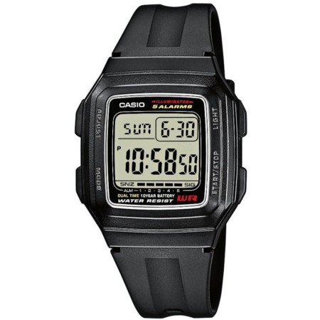 Reloj Unisex Casio F-201WA-1A (Ø 34 mm) de Casio, Relojes de pulsera - Ref: S72101641, Precio: 49,37 €, Descuento: %