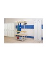 Bilheteira Simon Rack Metal Cinzento claro 4 compartimentos (180 x 30 x 50 cm) | Tienda24 Tienda24.eu