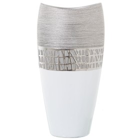 Vase Alexandra House Living Silver Ceramic 13 x 18 x 36 cm by Alexandra House Living, Vases - Ref: D1621065, Price: 60,48 €, ...