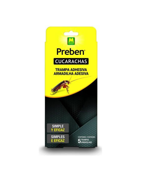 Insecticde Massó Adhesive Cockroaches 5 Units Trap | Tienda24 Tienda24.eu