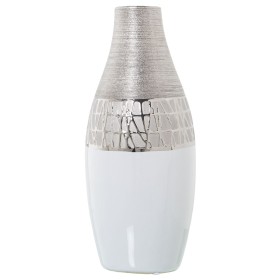 Vase Alexandra House Living Silver Ceramic 13 x 14 x 30 cm by Alexandra House Living, Vases - Ref: D1621071, Price: 48,16 €, ...