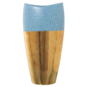 Vase Alexandra House Living Blue Golden Ceramic 13 x 18 x 36 cm by Alexandra House Living, Vases - Ref: D1621074, Price: 46,1...