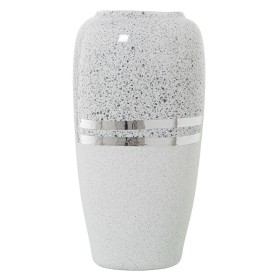 Vaso Alexandra House Living Branco Prateado Cerâmica 15 x 30 cm de Alexandra House Living, Jarrões - Ref: D1621083, Preço: 24...