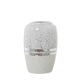 Vaso Alexandra House Living Branco Prateado Cerâmica 13 x 20 cm de Alexandra House Living, Jarrões - Ref: D1621084, Preço: 15...