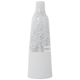 Vase Alexandra House Living White Silver Ceramic 13 x 13 x 37 cm by Alexandra House Living, Vases - Ref: D1621087, Price: 28,...