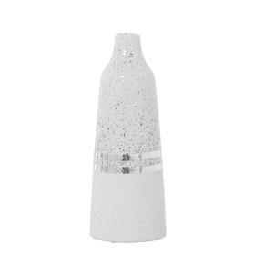 Vaso Alexandra House Living Branco Prateado Cerâmica 11 x 32 cm de Alexandra House Living, Jarrões - Ref: D1621088, Preço: 18...