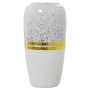 Vaso Alexandra House Living Branco Prateado Cerâmica 15 x 30 cm de Alexandra House Living, Jarrões - Ref: D1621095, Preço: 24...