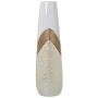 Vase Alexandra House Living Blanc Doré Argenté Céramique Brillant 14 x 14 x 45 cm de Alexandra House Living, Vases - Réf : D1...