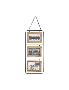 Fotorahmen Kristall Schwarz Braun Holz MDF (22 x 27 x 3 cm) (6 Stück) | Tienda24 Tienda24.eu