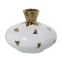 Vaso Alexandra House Living Bianco Dorato Ceramica 21 x 21 x 17 cm di Alexandra House Living, Vasi - Rif: D1621135, Prezzo: 4...