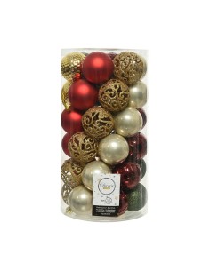 Bolas de Natal Multicolor Papel Polyfoam 7,5 x 7,5 x 7,5 cm (5 Unidades) | Tienda24 Tienda24.eu