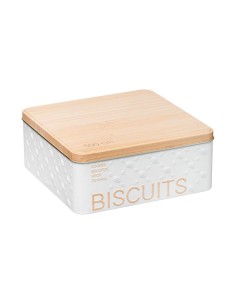 Boîte de rangement avec couvercle Crème Plastique 2,3 L 13,5 x 11 x 20 cm (24 Unités) | Tienda24 Tienda24.eu