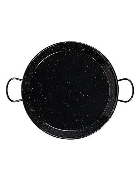 Poêle creuse avec anses Vaello Noir Acier émaillé (Ø 38 cm) | Tienda24 Tienda24.eu