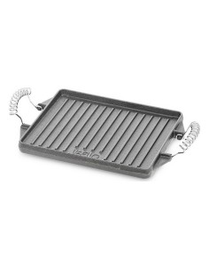 Grelha Grill Vaello Retangular Cinzento Ferro Fundido (27 x 21 cm) de Vaello, Grills e assadeiras - Ref: S7908282, Precio: 28...