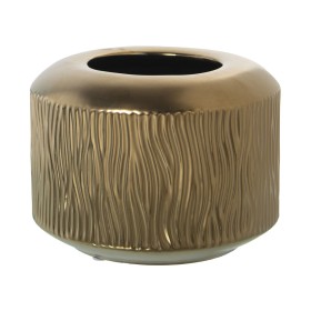 Vaso Alexandra House Living Dourado Cerâmica 18 x 18 cm de Alexandra House Living, Jarrões - Ref: D1621150, Preço: 24,28 €, D...