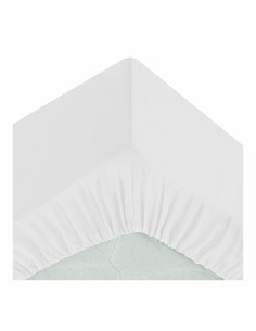 Lenzuolo con angoli aderenti Atmosphera Bianco (90 x 190 cm) da Atmosphera, Lenzuola e federe per cuscino - Ref: S7908309, Pr...