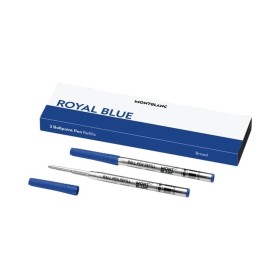 Recharge pour stylo Montblanc ROYAL BLUE - REFILLS BALL PEN - BROAD - 2 PCS Bleu 2 Unités de Montblanc, Stylos à bille non ré...