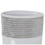 Vaso Alexandra House Living Branco Prateado Cerâmica 9 x 18 x 23 cm de Alexandra House Living, Jarrões - Ref: D1621154, Preço...