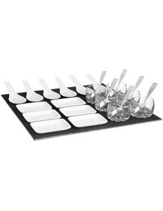 Recipiente de Cozinha Luminarc Sweet Line Retangular Branco Vidro 35 x 24 cm (6 Unidades) | Tienda24 Tienda24.eu