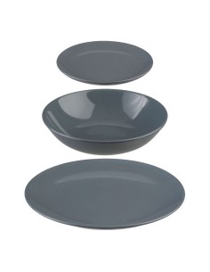 Servizio di Piatti Secret de Gourmet Grigio Ceramica 18 Pezzi da Secret de Gourmet, Servizi combinati - Ref: S7908435, Precio...