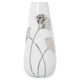 Vase Alexandra House Living Blanc Argenté Céramique Fleurs 17 x 16 x 32 cm de Alexandra House Living, Vases - Réf : D1621164,...