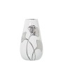 Vaso Alexandra House Living Bianco Argentato Ceramica 14 x 25 cm di Alexandra House Living, Vasi - Rif: D1621165, Prezzo: 21,...