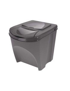 Recycling Waste Bin Tontarelli Moda Stackable 28 L Green (6 Units) | Tienda24 Tienda24.eu