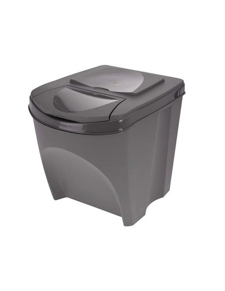 Recycling Papierkorb Sortibox Schwarz (3 x 25 l) | Tienda24 Tienda24.eu