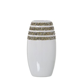 Vase Alexandra House Living Blanc Céramique 13 x 9 x 25 cm de Alexandra House Living, Vases - Réf : D1621183, Prix : 20,61 €,...