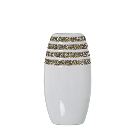 Vase Alexandra House Living Blanc Céramique 13 x 9 x 25 cm de Alexandra House Living, Vases - Réf : D1621183, Prix : 20,61 €,...