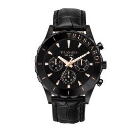 Montre Homme Trussardi T-LOGO Noir (Ø 45 mm) de Trussardi, Montres bracelet - Réf : S72103869, Prix : 132,28 €, Remise : %