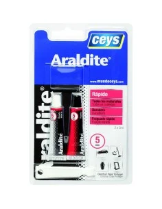 Adhésif instantané Ceys Araldite Métal 2 Pièces 1 Pièce | Tienda24 Tienda24.eu