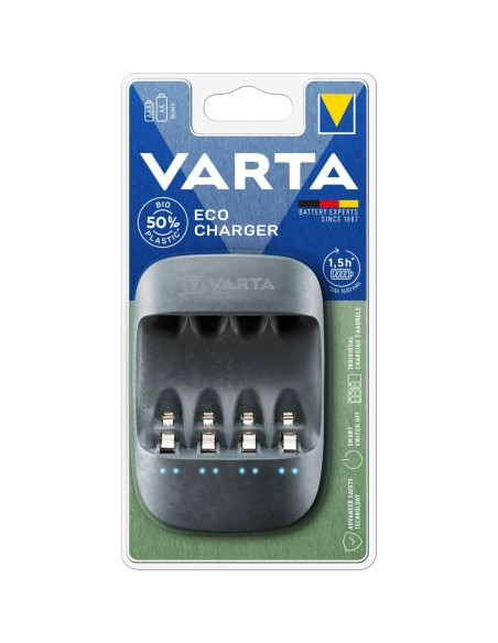 Akku-Ladegerät Varta Eco Charger 4 Batterien AA/AAA | Tienda24 Tienda24.eu