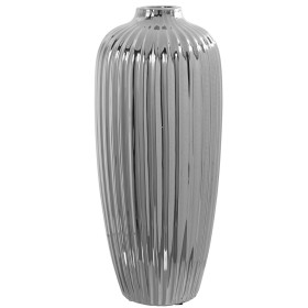 Vase Alexandra House Living Argenté Céramique 18 x 18 x 40 cm de Alexandra House Living, Vases - Réf : D1621203, Prix : 59,47...