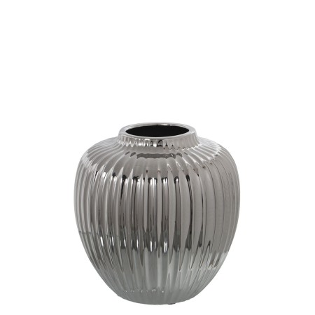 Vase Alexandra House Living Argenté Céramique 21 x 21 x 22 cm de Alexandra House Living, Vases - Réf : D1621205, Prix : 48,17...